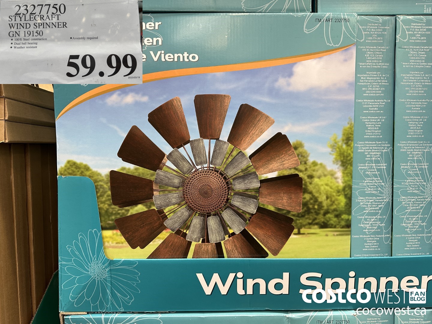 2327750 STYLECRAFT WIND SPINNER GN 19150 $59.99