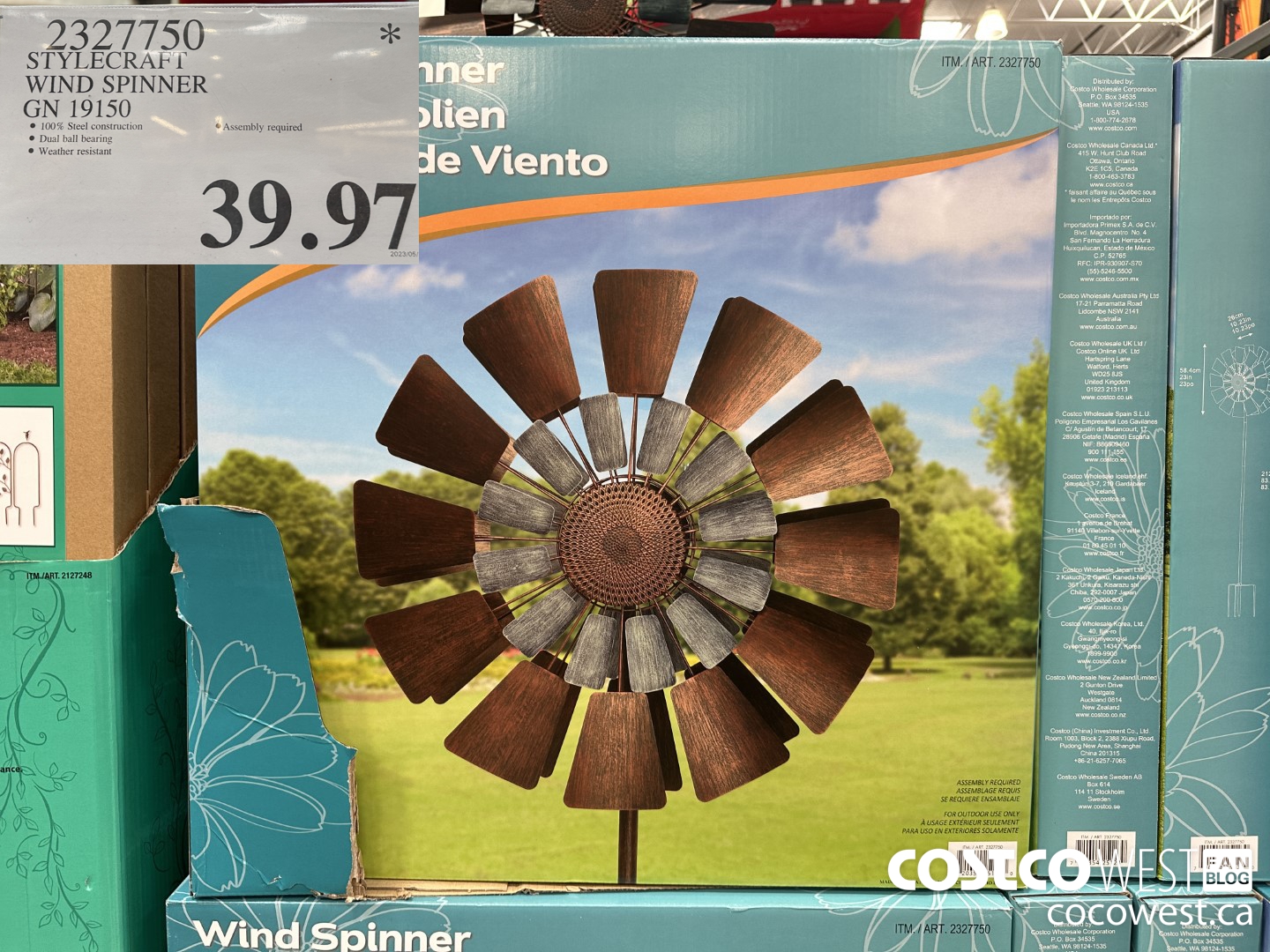 2327750 STYLECRAFT WIND SPINNER GN 19150 $39.97