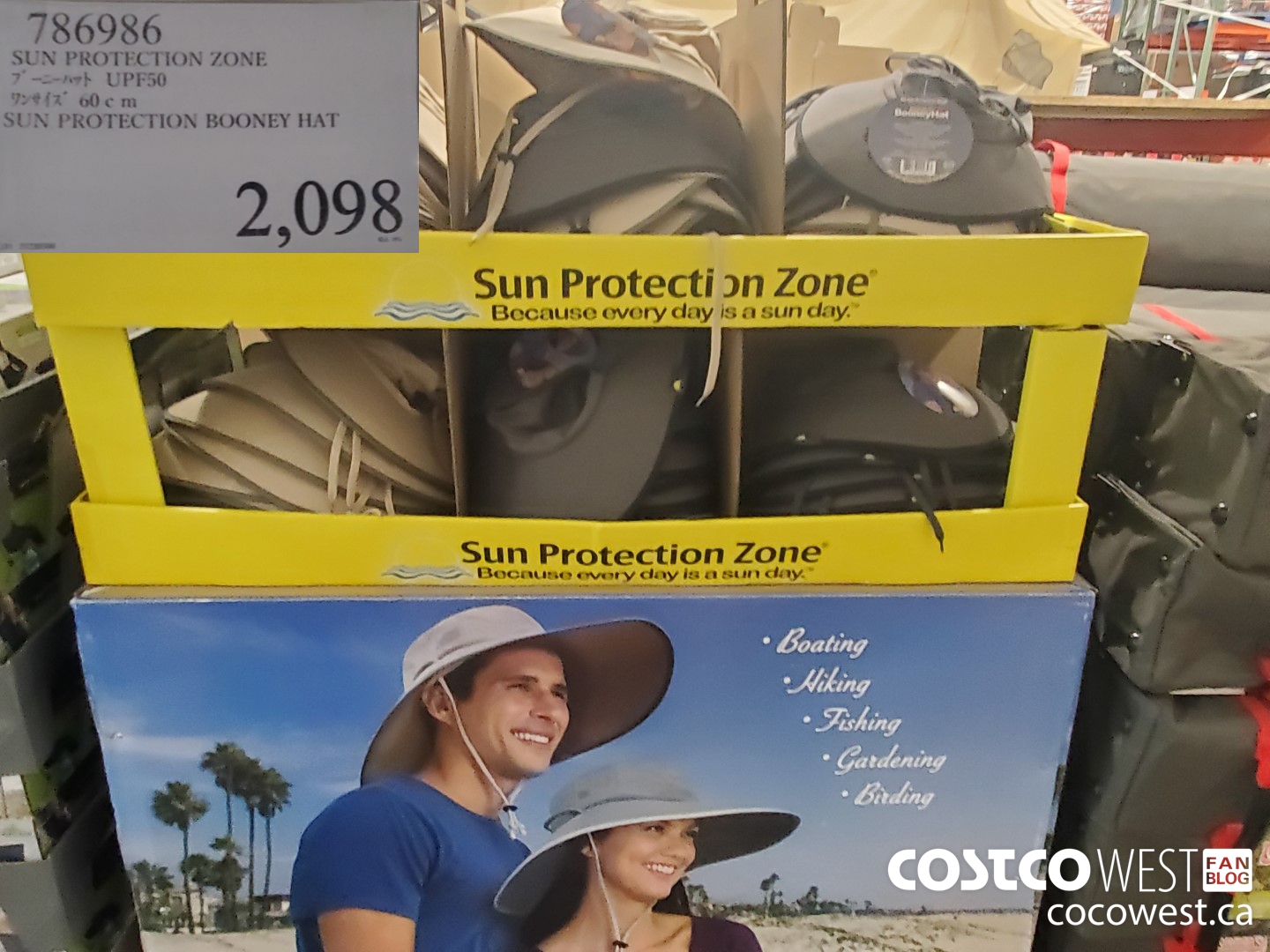 786986 SUN PROTECTION ZONE BOONEY HAT UPF50 $2098.00