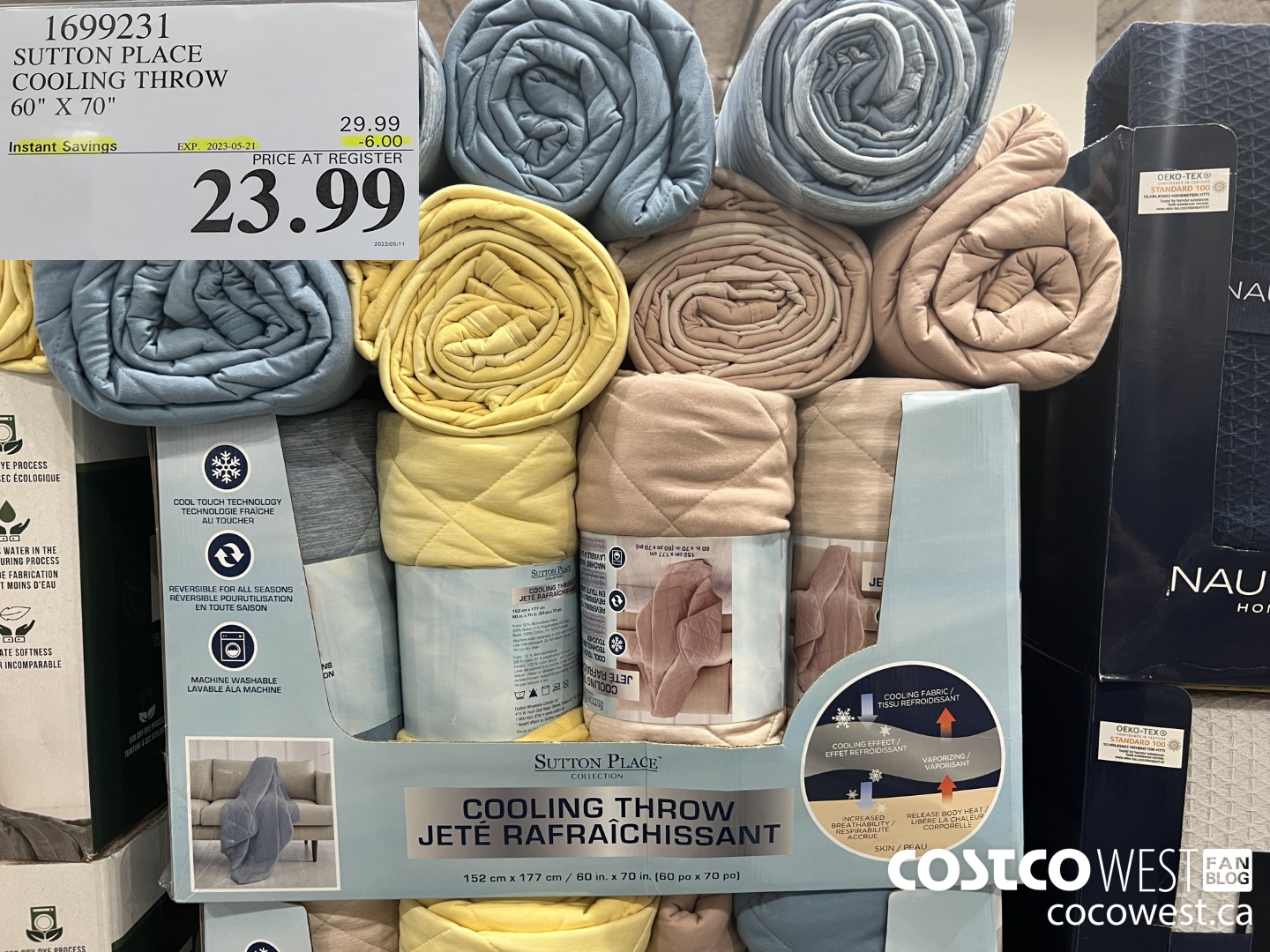 1699231 SUTTON PLACE COOLING THROW 60