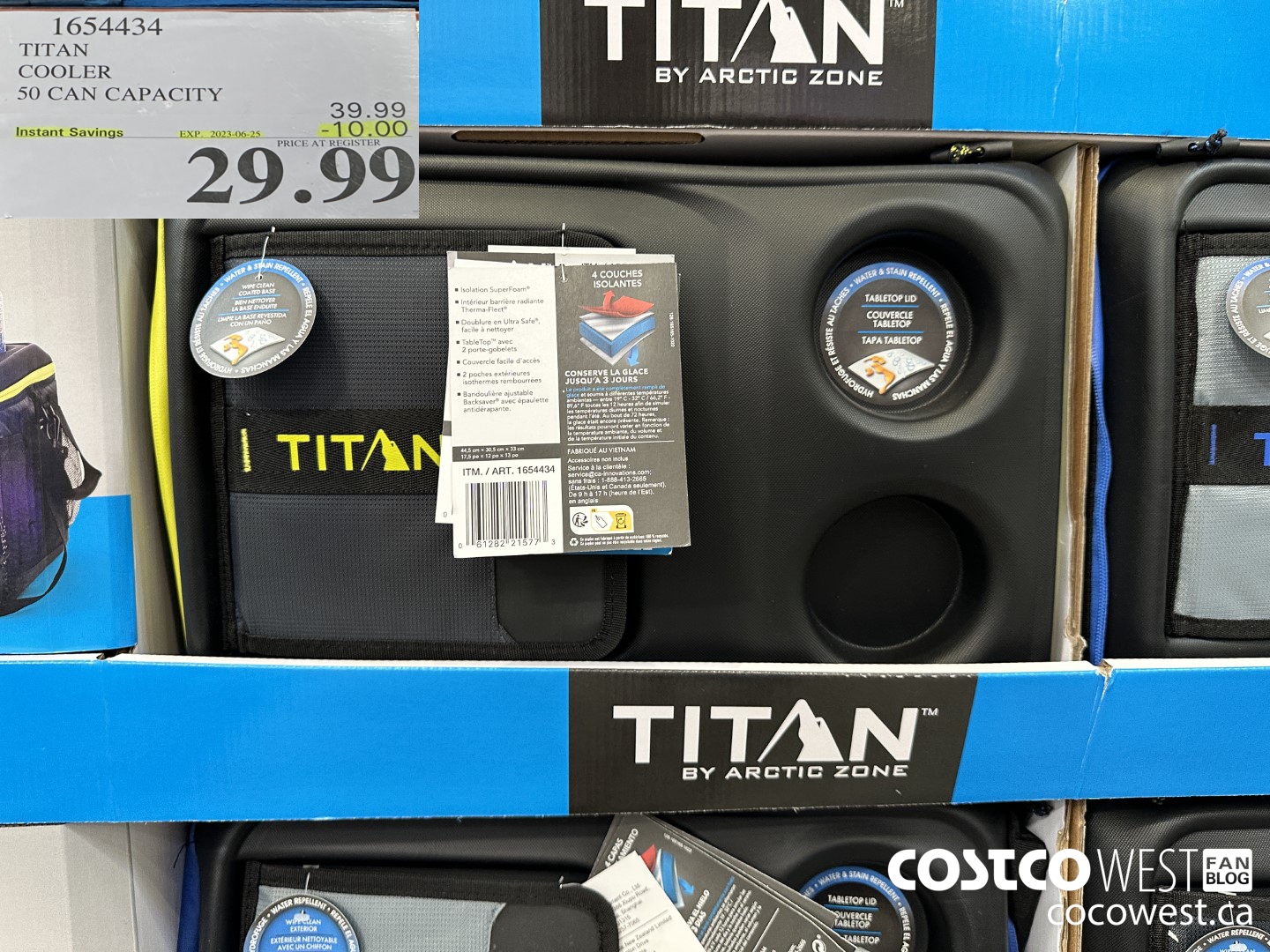 1654434 TITAN COOLER 50 CAN CAPACITY  ($10.00 INSTANT SAVINGS EXPIRES ON 2023-06-25) $29.99