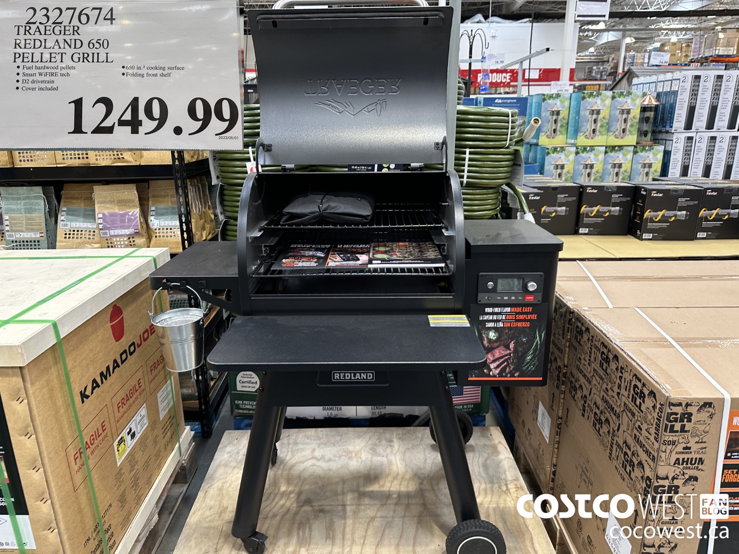 2327674 TRAEGER REDLAND 650 PELLET GRILL $1249.99