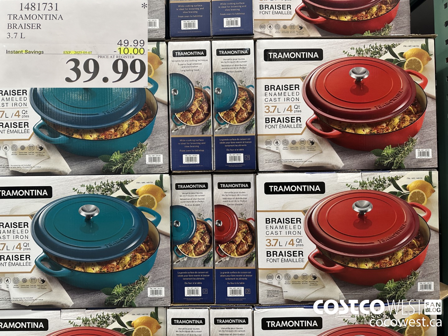 1481731 TRAMONTINA BRAISER 3 7 L 10 00 INSTANT SAVINGS EXPIRES ON 2023 07  02 39 99 - Costco East Fan Blog