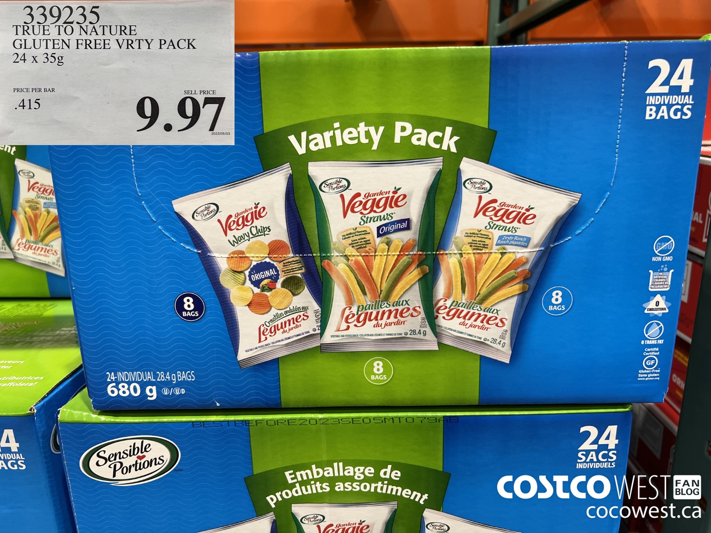 339235 TRUE TO NATURE GLUTEN FREE VRTY PACK 24 X 35 G $9.97