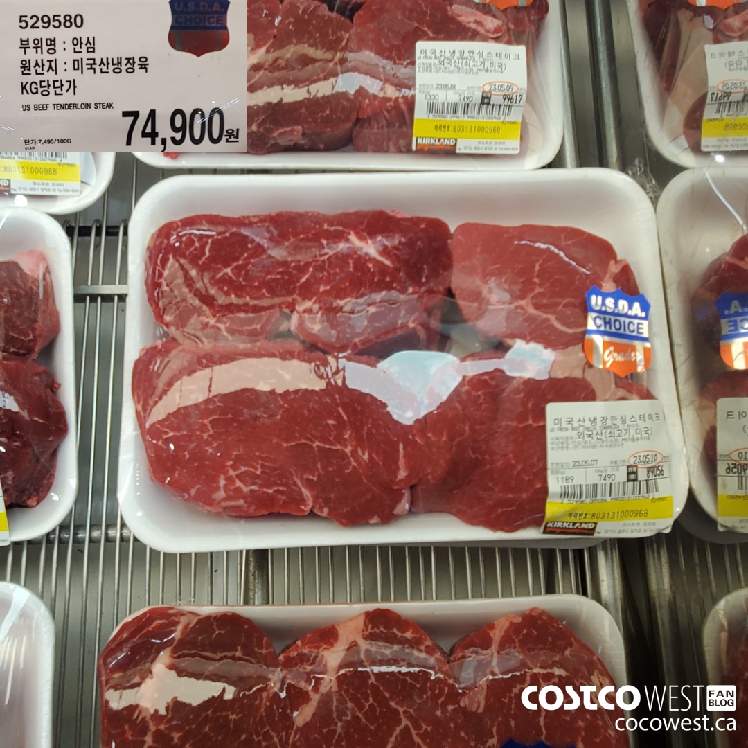 529580 US BEEF TENDERLOIN STEAK $74900.00