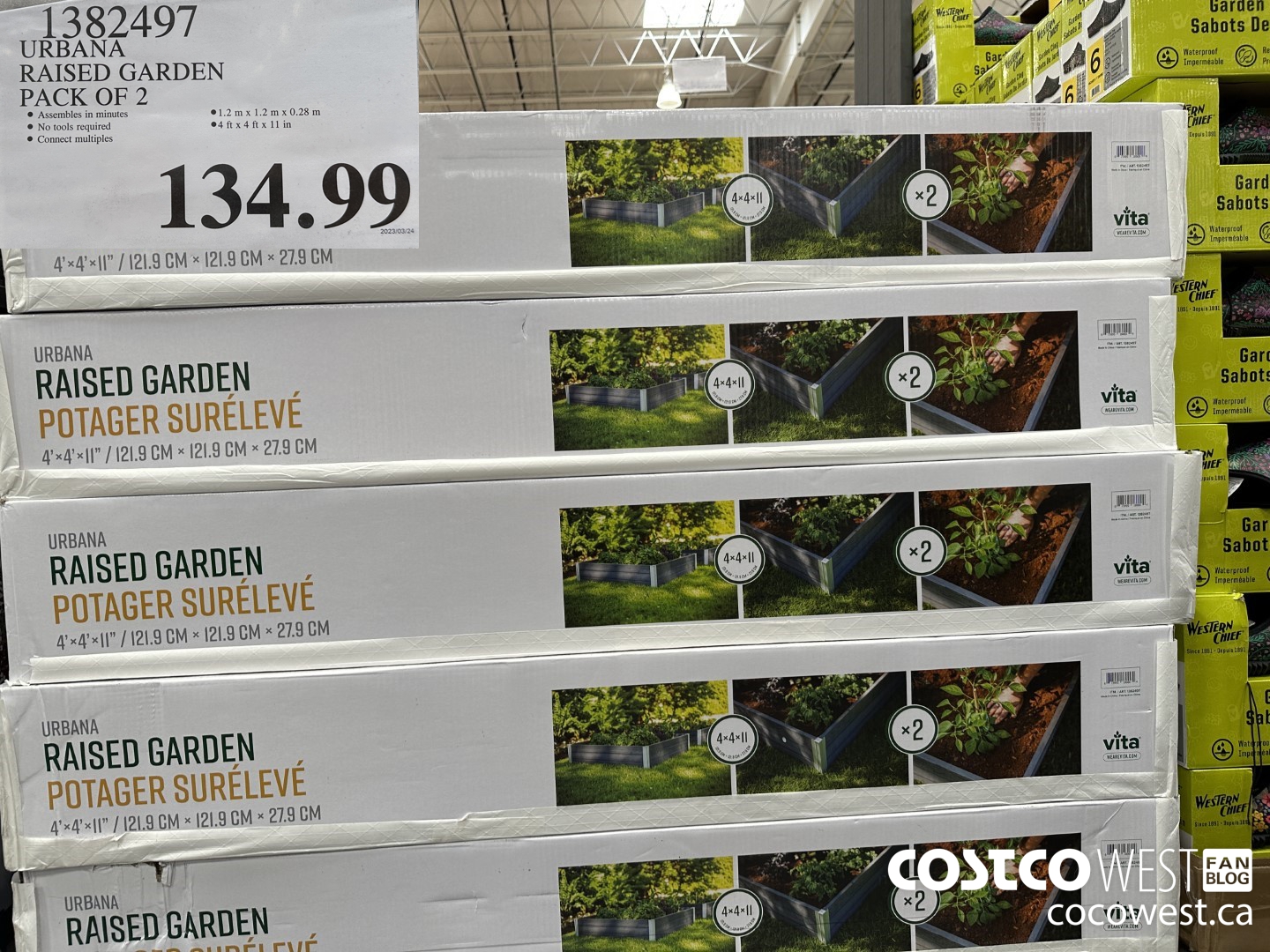 1382497 VITA RAISED GARDEN PACK OF 2  $134.99