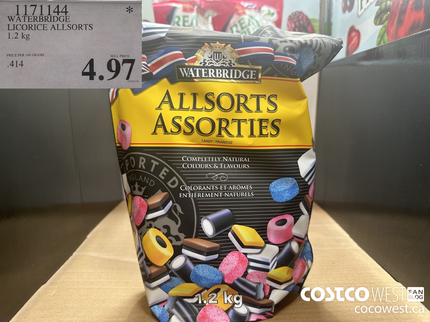 1171144 WATERBRIDGE LICORICE ALLSORTS 1.2 kg  $4.97