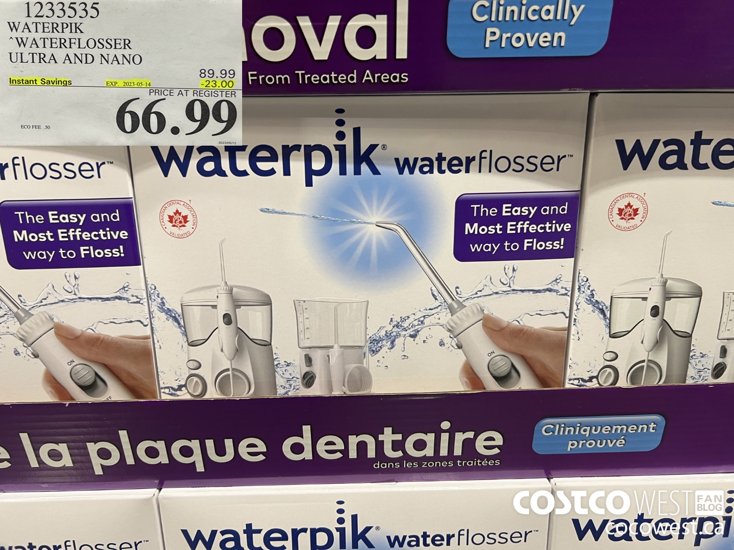 1233535 WATERPIK WATER FLOSSER ULTRA AND NANO ($23.00 INSTANT SAVINGS EXPIRES ON 2023-05-14) $66.99