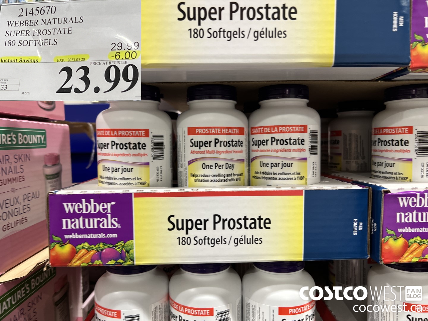 2145670 WN SUPER PROSTATE ADVANCED FORMULA 180 SOFTGELS ($6.00 INSTANT SAVINGS EXPIRES ON 2023-05-28) $23.99