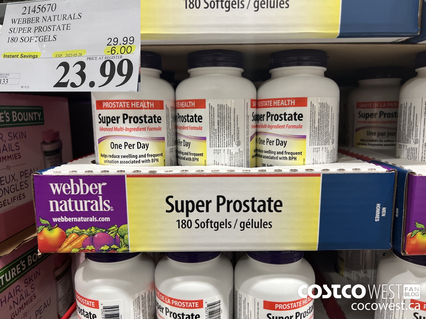 2145670 WN SUPER PROSTATE ADVANCED FORMULA 180 SOFTGELS ($6.00 INSTANT SAVINGS EXPIRES ON 2023-05-28) $23.99