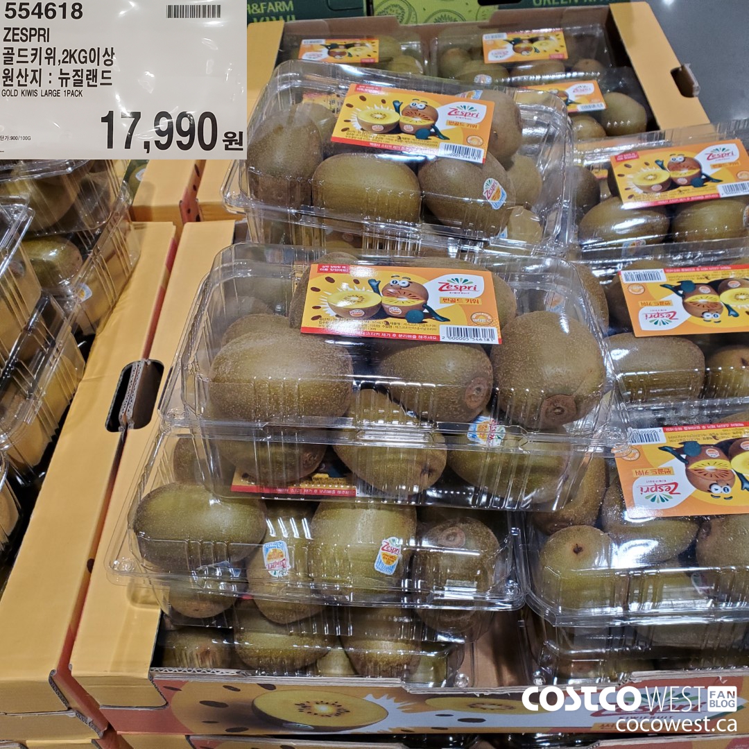 554618 ZESPRI GOLD KIWIS LARGE 1 PACK $17990.00