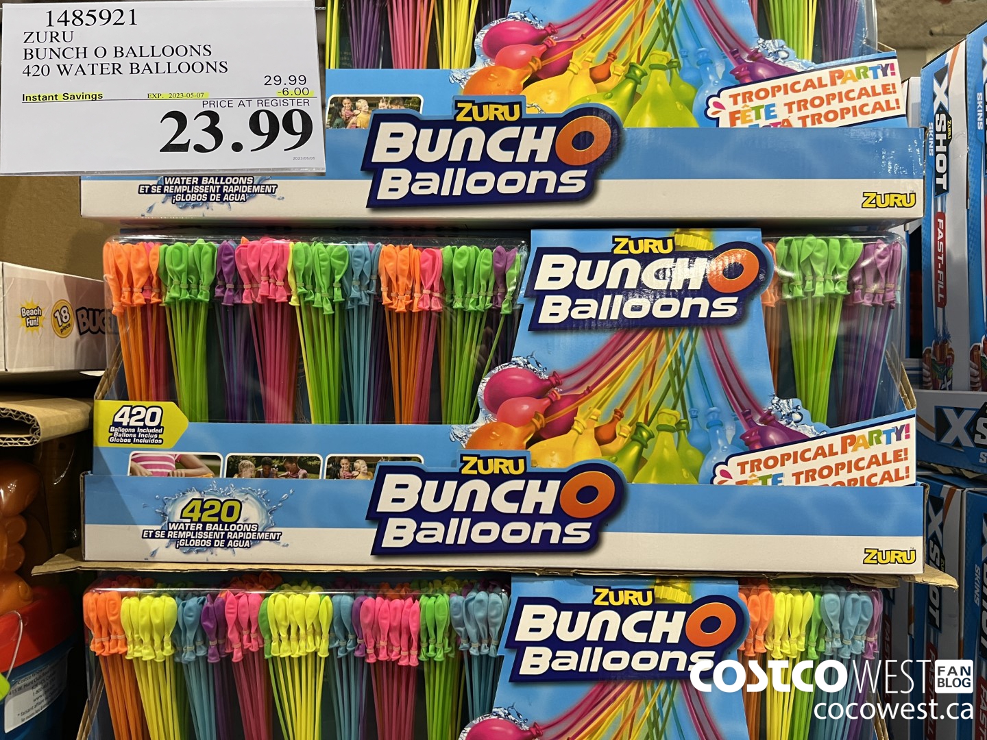 1485921 ZURU BUNCH O BALLOONS 420 WATER BALLOONS ($6.00 INSTANT SAVINGS EXPIRES ON 2023-05-07) $23.99