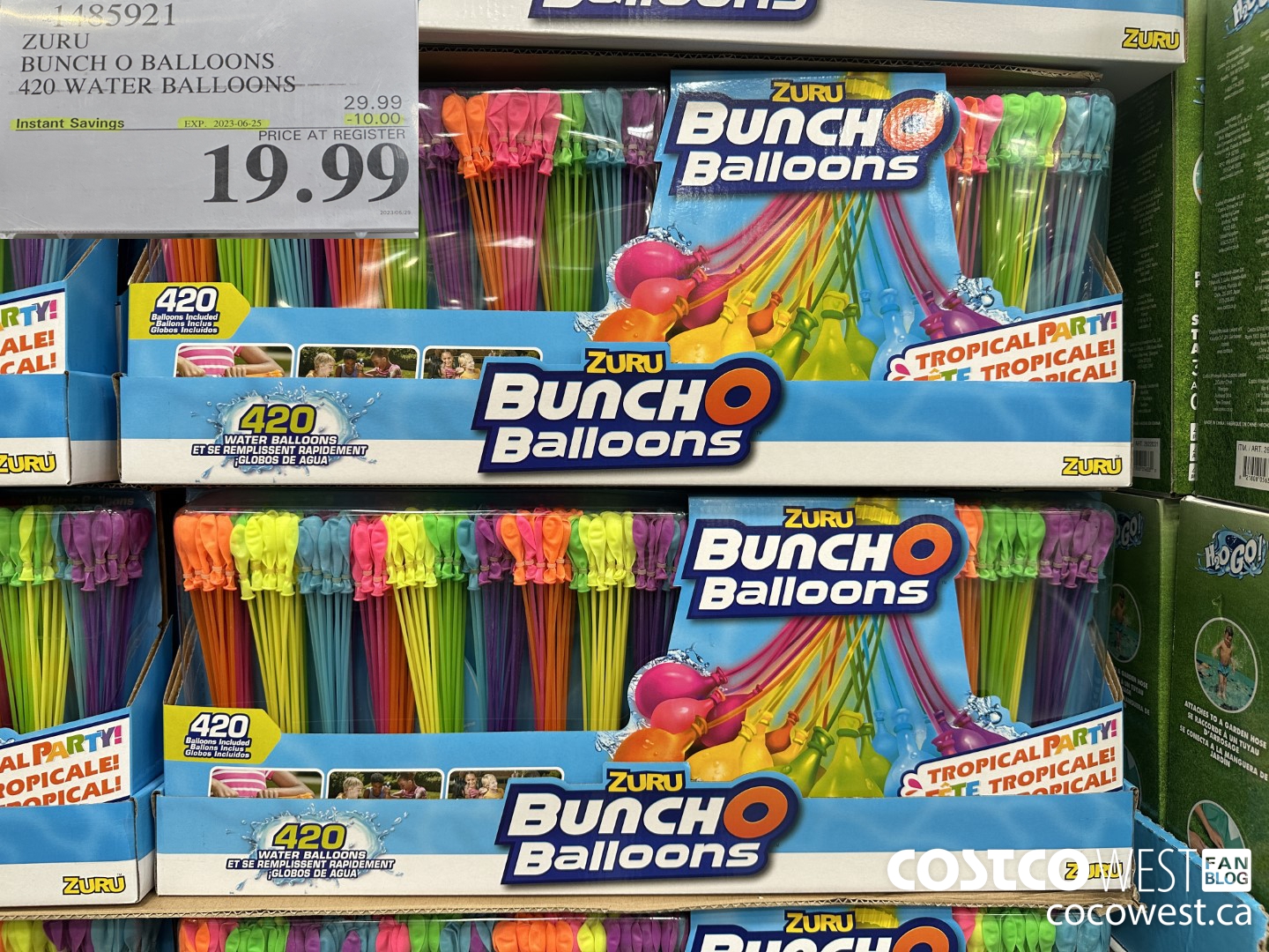 1485921 ZURU BUNCH O BALLOONS 420 WATER BALLOONS ($10.00 INSTANT SAVINGS EXPIRES ON 2023-06-25) $19.99