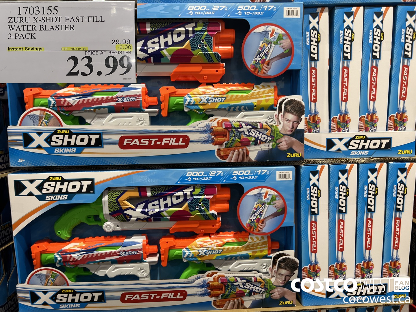 1703155 ZURU X-SHORT FAST-FILL WATER BLASTER 3-PACK ($6.00 INSTANT SAVINGS EXPIRES ON 2023-05-14) $23.99