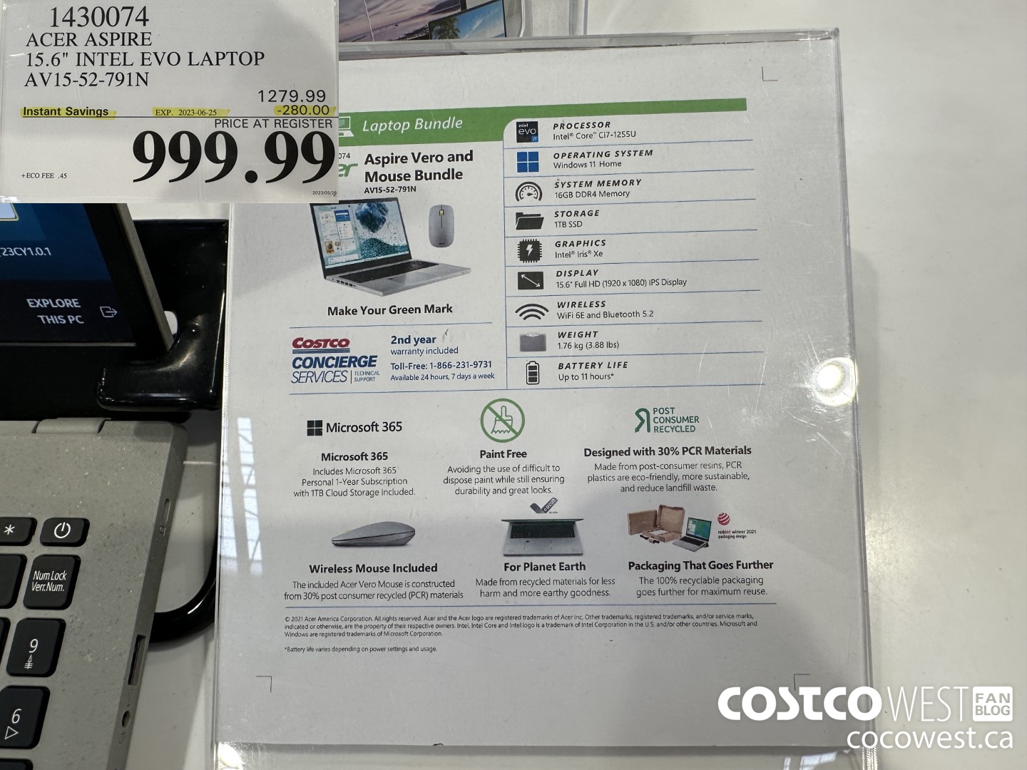 1430074 ACER ASPIRE 15.6