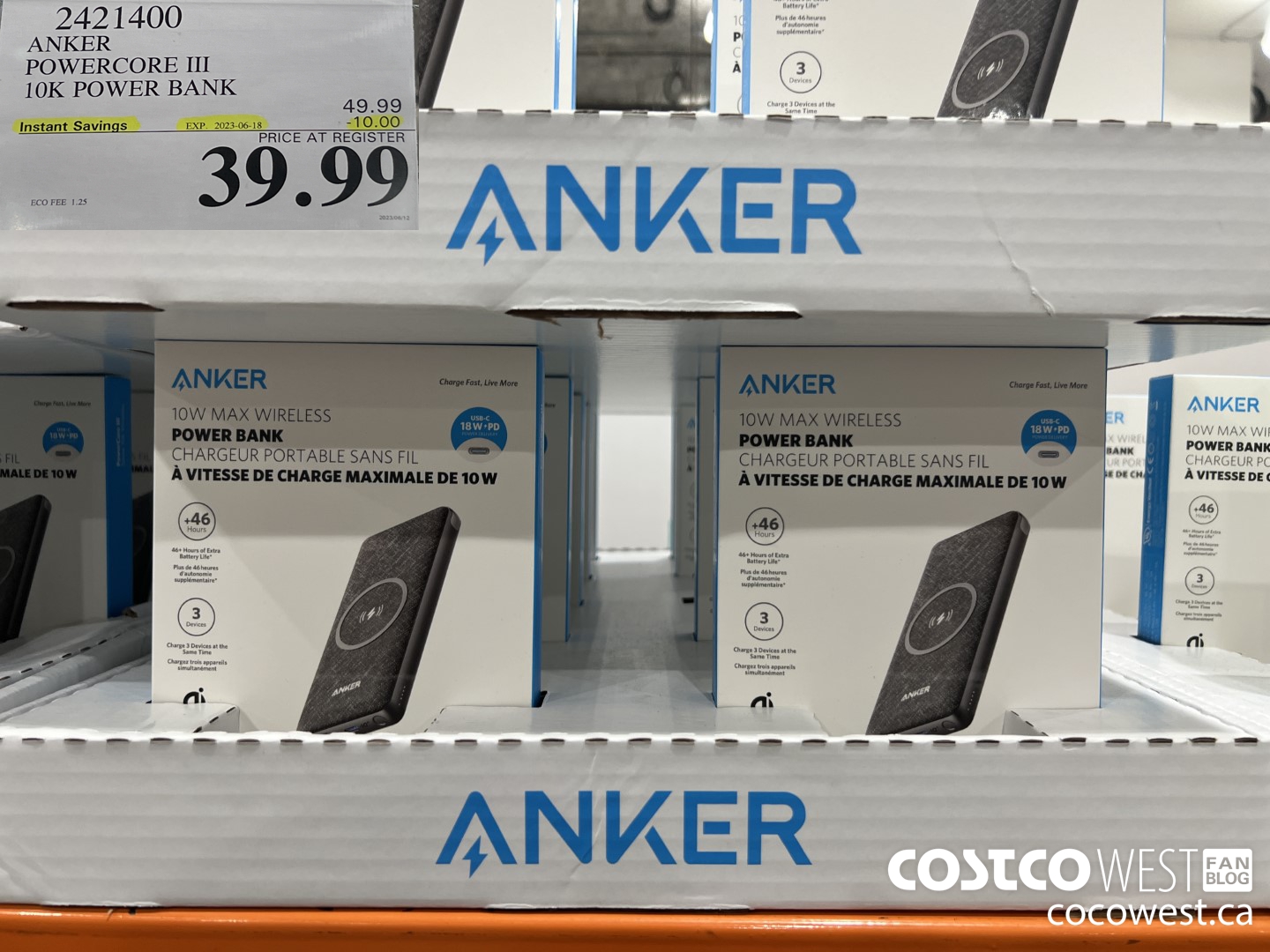 2421400 ANKER POWERCORE III 10K POWER BANK ($10.00 INSTANT SAVINGS EXPIRES ON 2023-06-18) $39.99