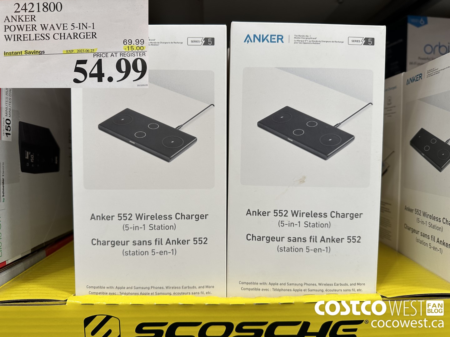 2421800 ANKER POWER WAVE 5-IN-1 WIRELESS CHARGER ($15.00 INSTANT SAVINGS EXPIRES ON 2023-06-25) $54.99