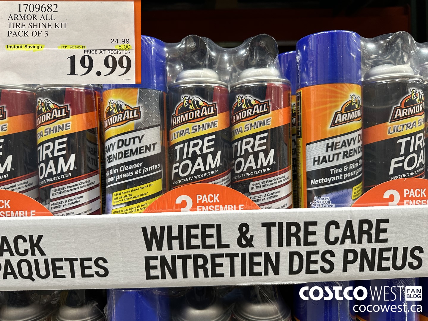 1709682 ARMOR ALL TIRE SHINE KIT PACK OF 3 ($5.00 INSTANT SAVINGS EXPIRES ON 2023-06-18) $19.99