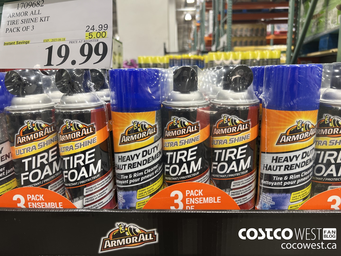 1709682 ARMOR ALL TIRE SHINE KIT PACK OF 3 ($5.00 INSTANT SAVINGS EXPIRES ON 2023-06-18) $19.99