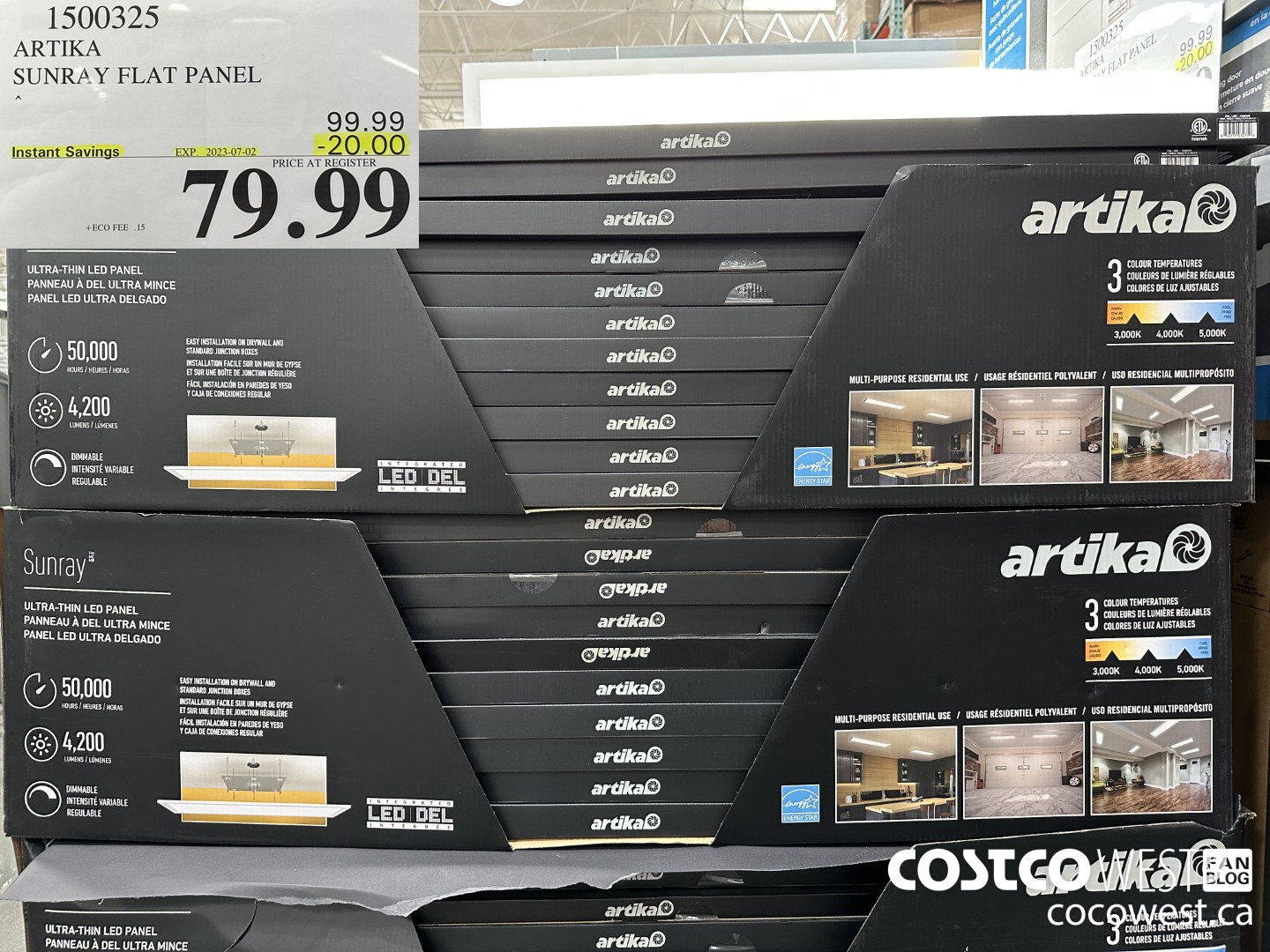 1500325 ARTIKA SUNRAY FLAT PANEL ($20.00 INSTANT SAVINGS EXPIRES ON 2023-07-02) $79.99