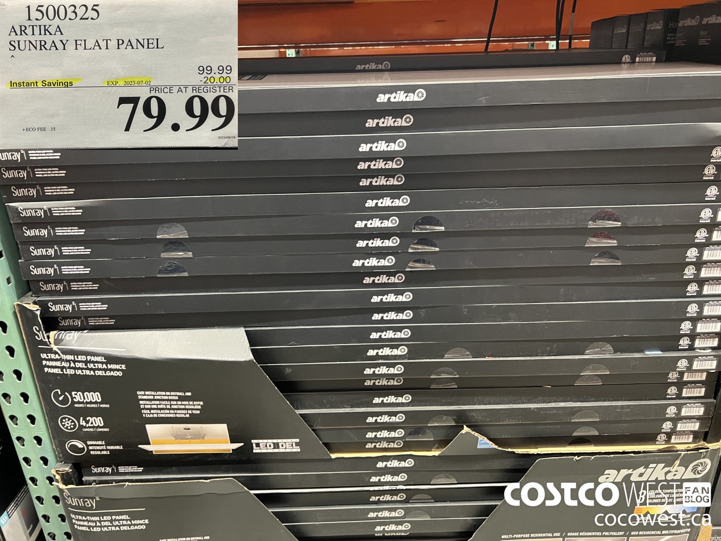 1500325 ARTIKA SUNRAY FLAT PANEL ($20.00 INSTANT SAVINGS EXPIRES ON 2023-07-02) $79.99