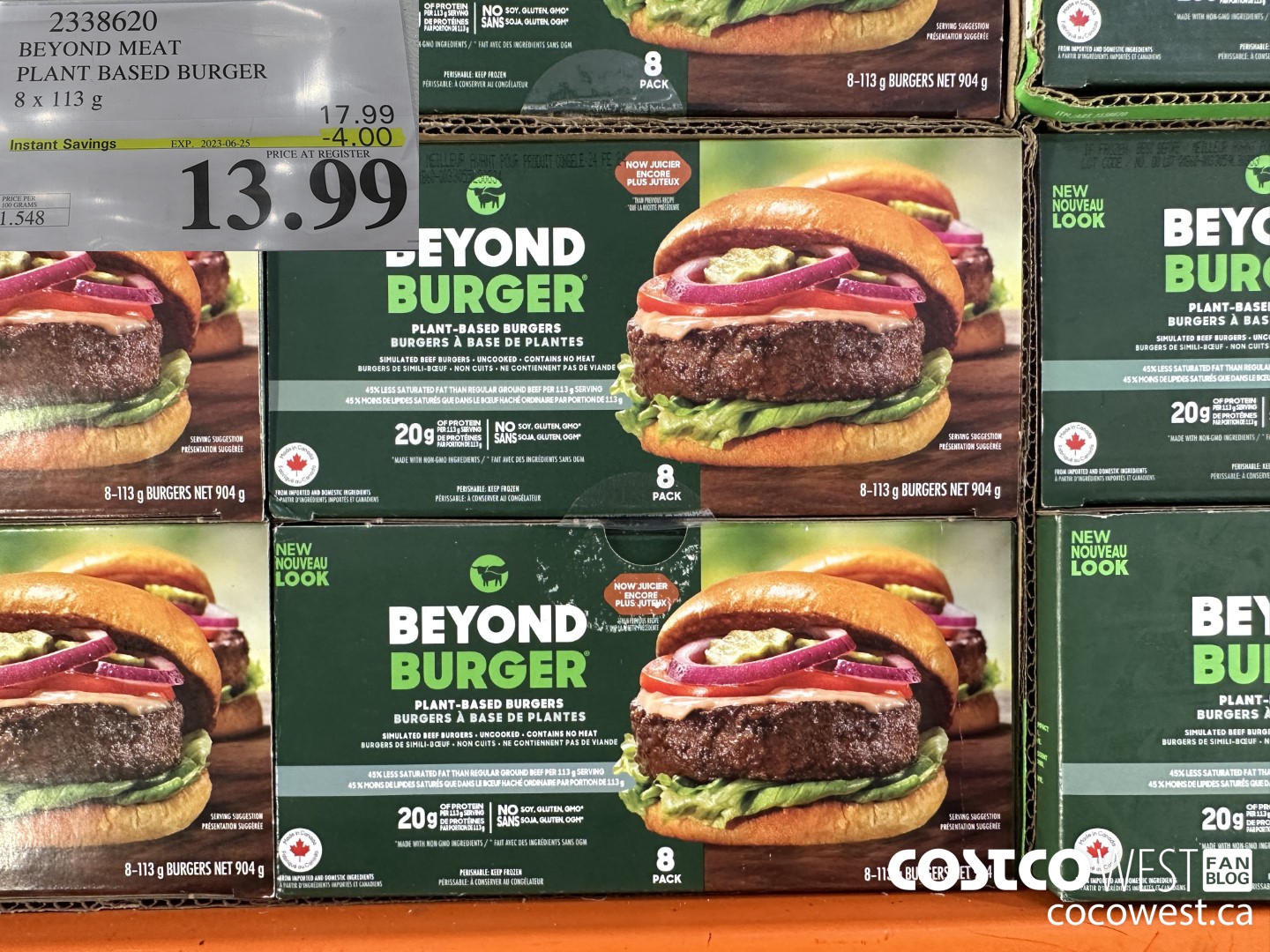 2338620 BEYOND MEAT PLANT BASED BURGER 8 x 113 g ($4.00 INSTANT SAVINGS EXPIRES ON 2023-06-25) $13.99