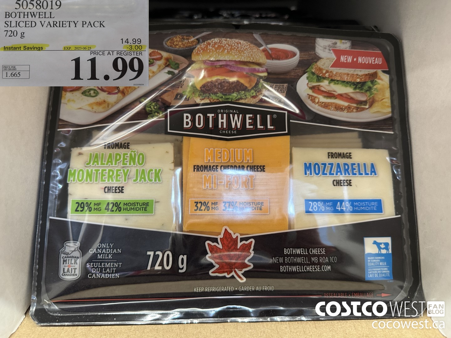 5058019 BOTHWELL SLICED VARIETY PACK 720 g ($3.00 INSTANT SAVINGS EXPIRES ON 2023-06-25) $11.99