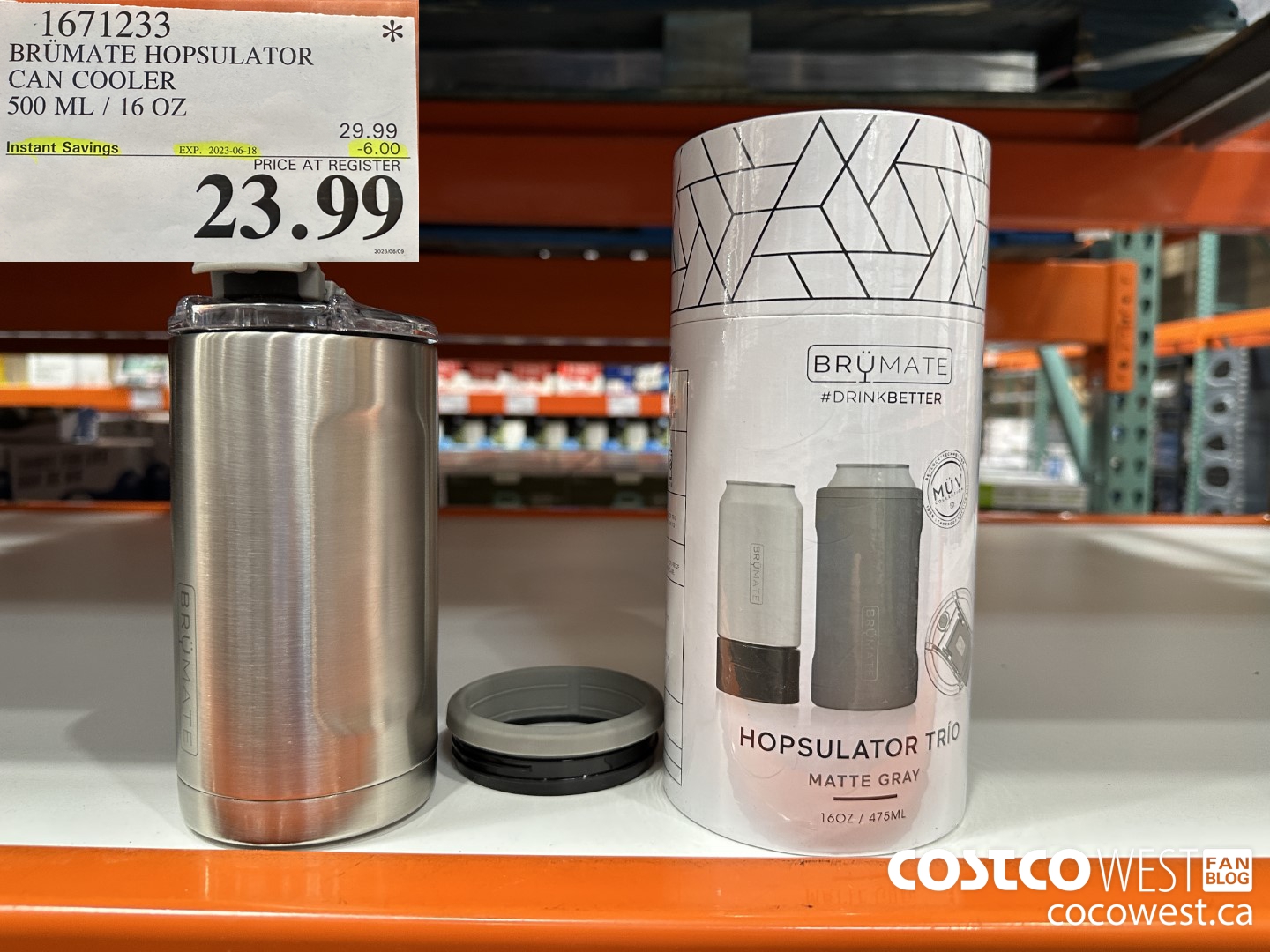 1671233 BRUMATE HOPSULATOR CAN COOLER 500ML / 16 OZ ($6.00 INSTANT SAVINGS EXPIRES ON 2023-06-18) $23.99