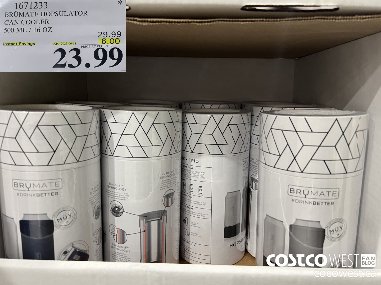 1671233 BRUMATE HOPSULATOR CAN COOLER 500ML / 16 OZ ($6.00 INSTANT SAVINGS EXPIRES ON 2023-06-18) $23.99