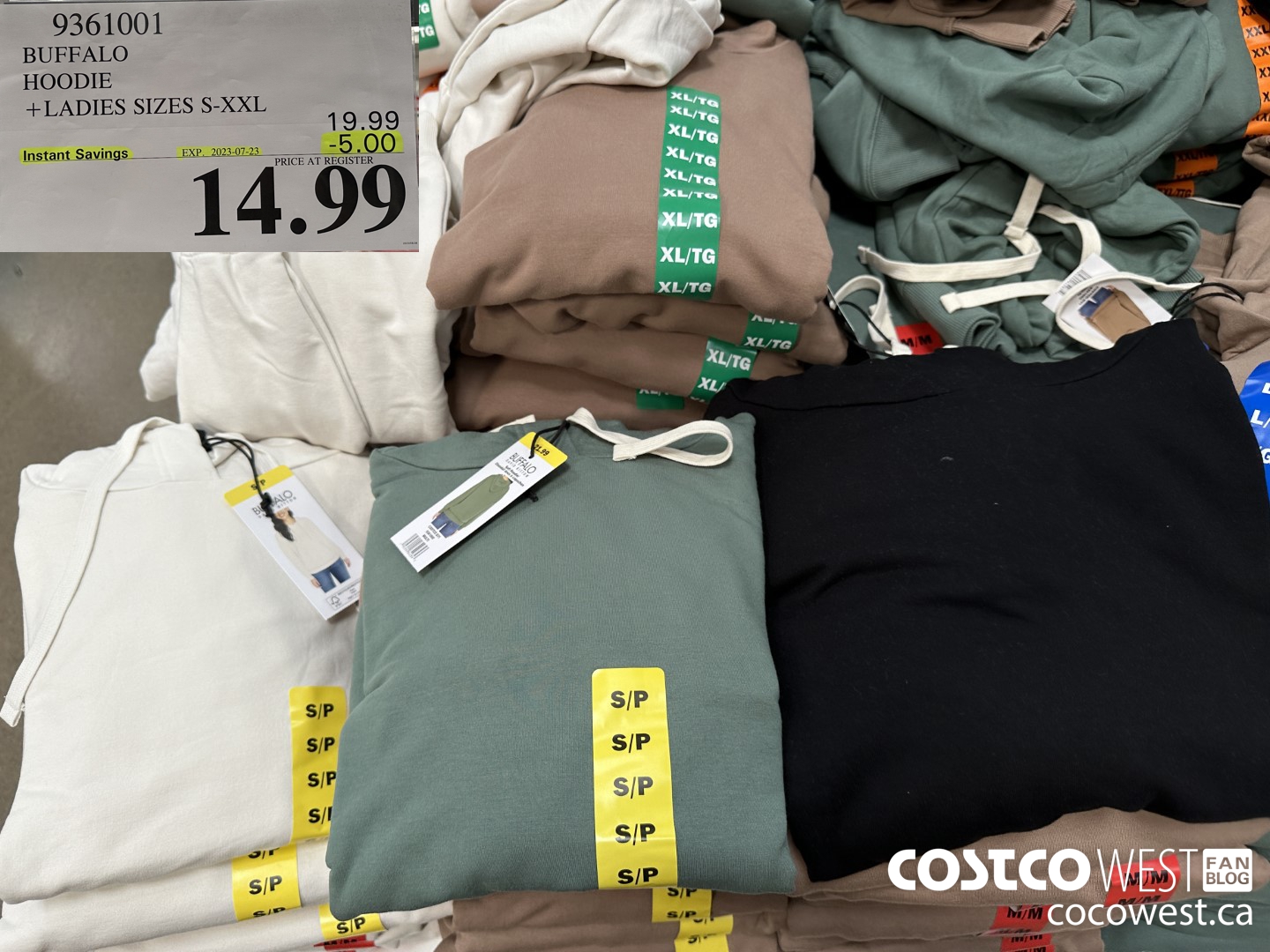 9361001 BUFFALO HOODIE LADIES SIZES S-XXL ($5.00 INSTANT SAVINGS EXPIRES ON 2023-07-23) $14.99