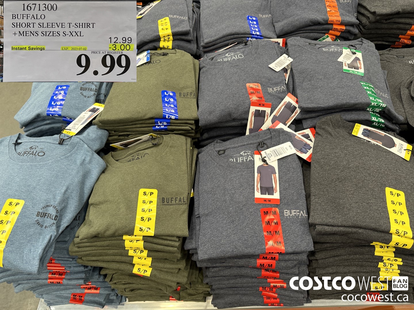 1671300 BUFFALO SHORT SLEEVE T-SHIRT MENS SIZES S-XXL ($3.00 INSTANT SAVINGS EXPIRES ON 2023-07-02) $9.99