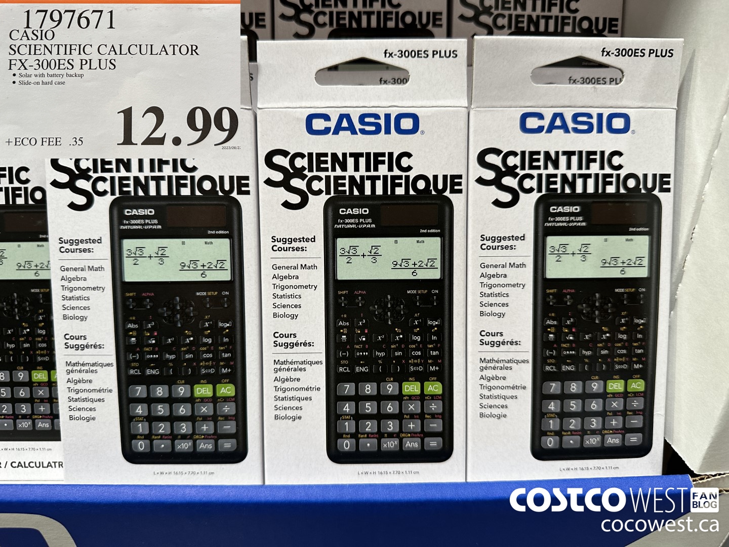 1797671 CASIO SCIENTIFIC CALCULATOR FX-300ES PLUS $12.99