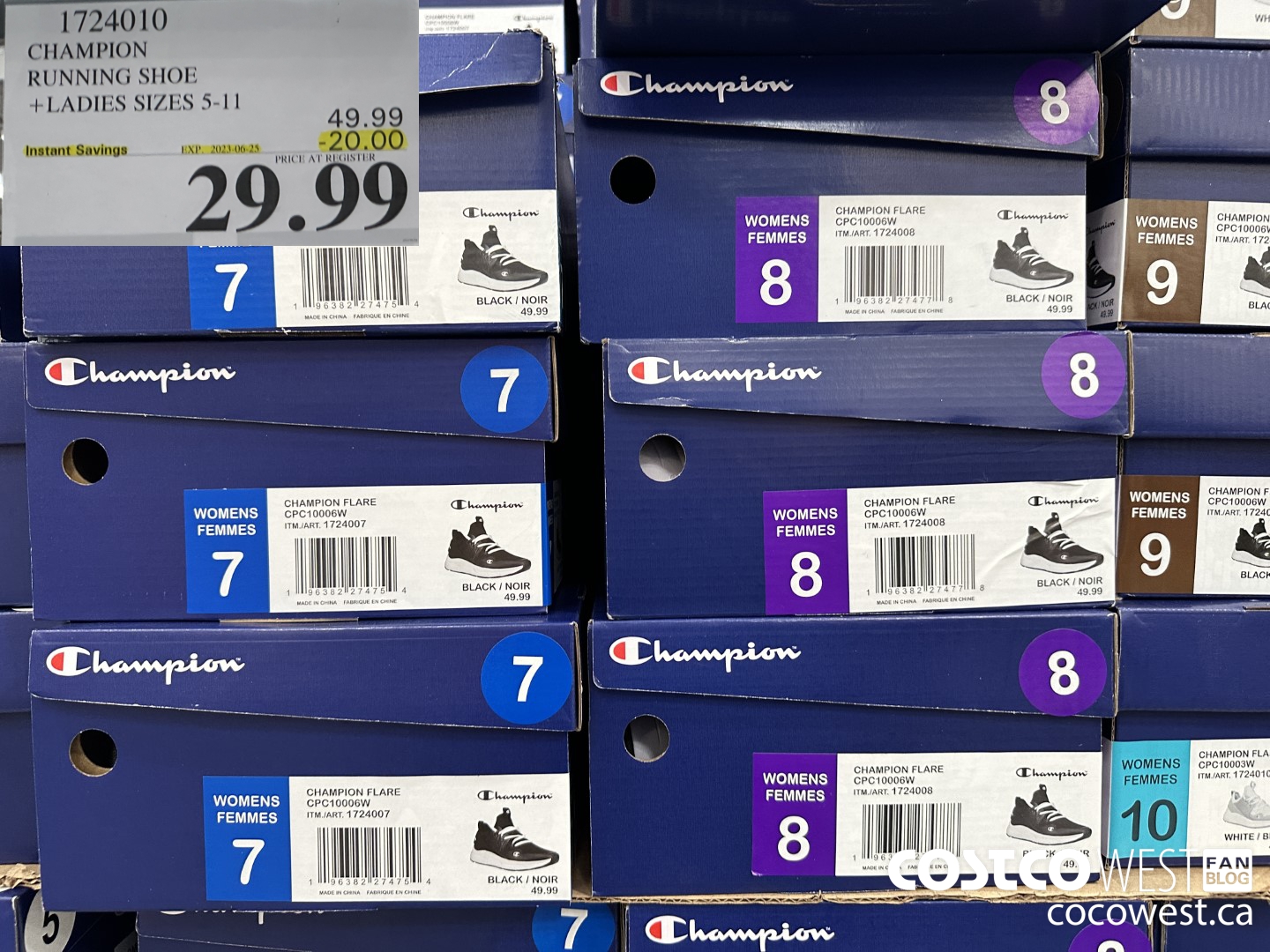 1724010 CHAMPION RUNNING SHOE LADIES SIZES 5-11 ($20.00 INSTANT SAVINGS EXPIRES ON 2023-06-25) $29.99