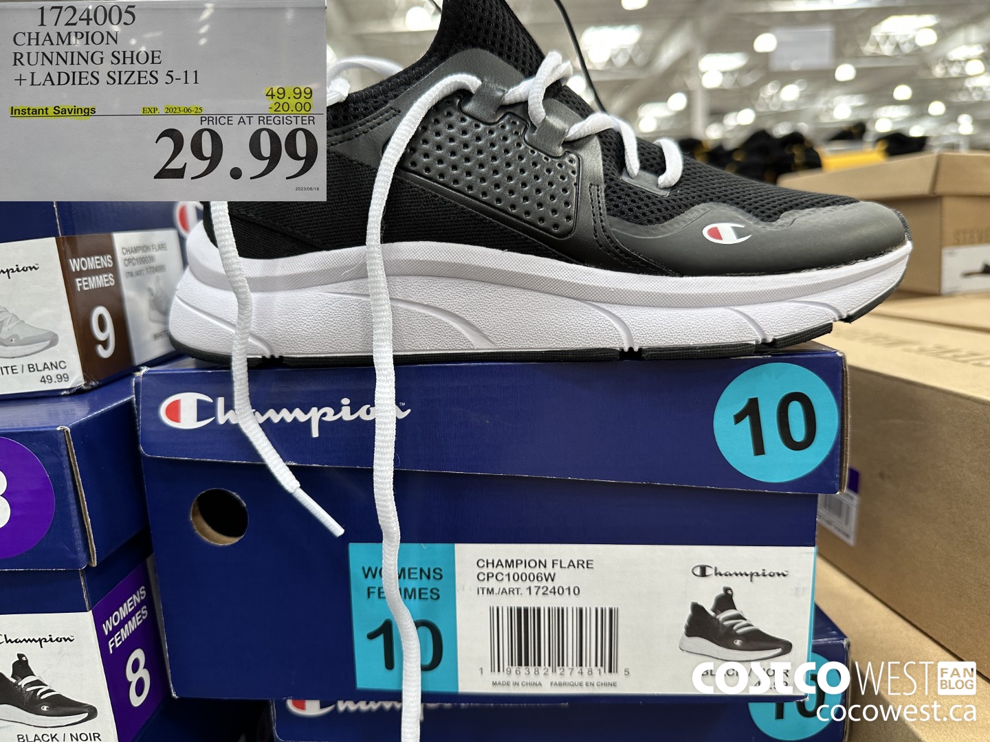 1724005 CHAMPION RUNNING SHOE LADIES SIZES 5-11 ($20.00 INSTANT SAVINGS EXPIRES ON 2023-06-25) $29.99