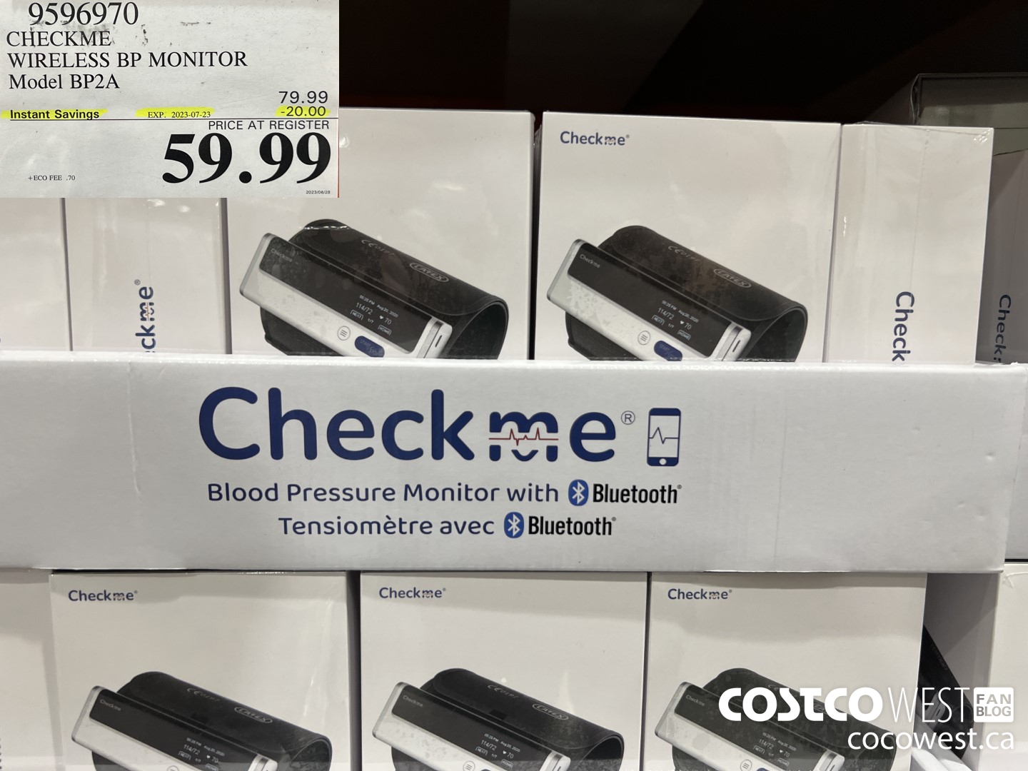 9596970 CHECKME WIRELESS BP MONITOR MODEL BP2A ($20.00 INSTANT SAVINGS EXPIRES ON 2023-07-23) $59.99