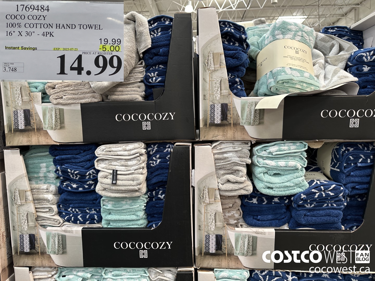 1769484 COCO COZY 100% COTTON HAND TOWEL 16