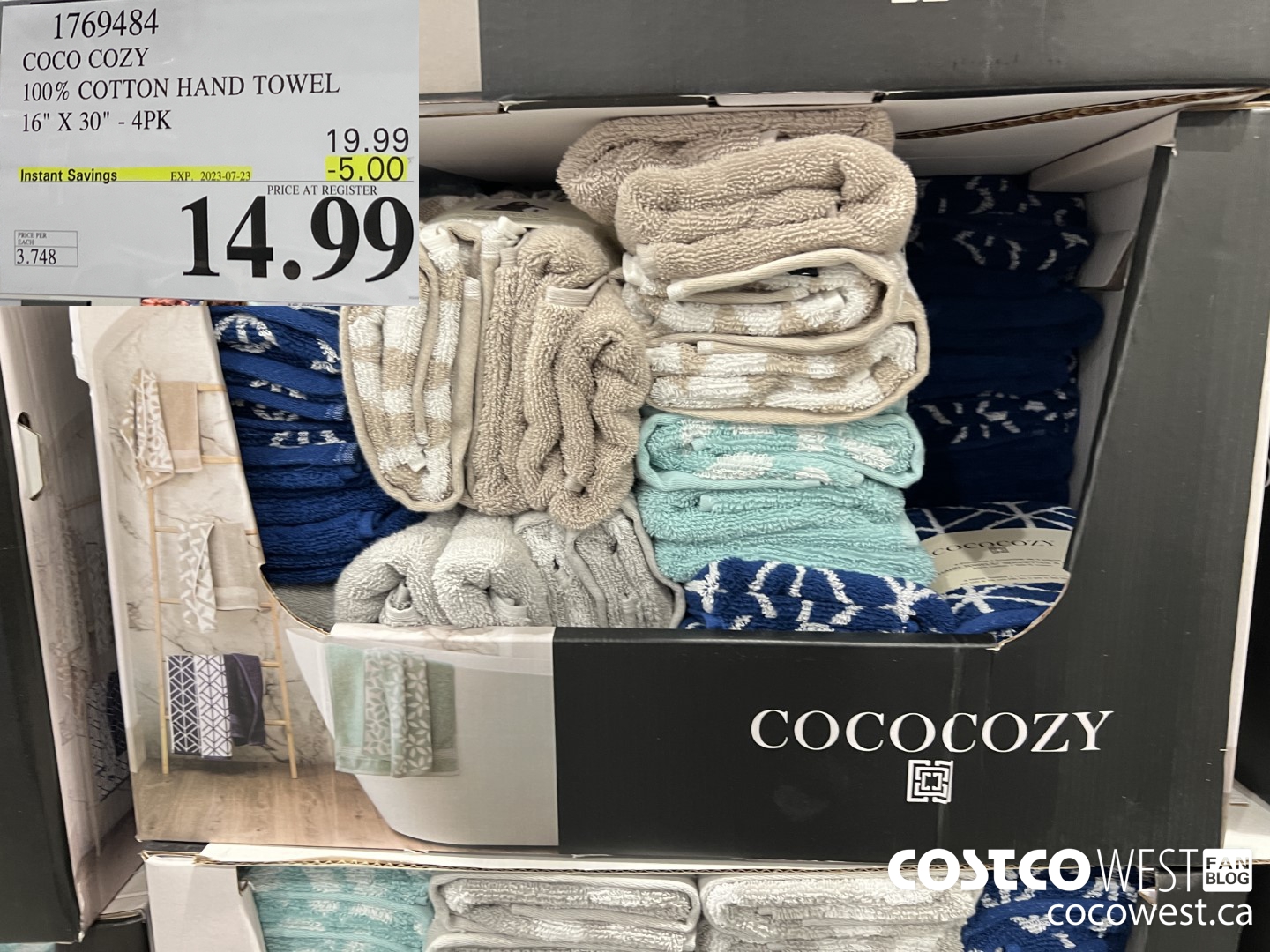 1769484 COCO COZY 100% COTTON HAND TOWEL 16
