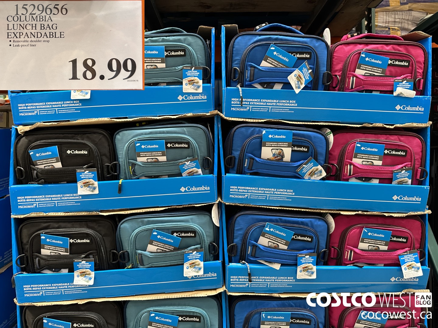 1529656 COLUMBIA LUNCH BAG EXPANDABLE $18.99