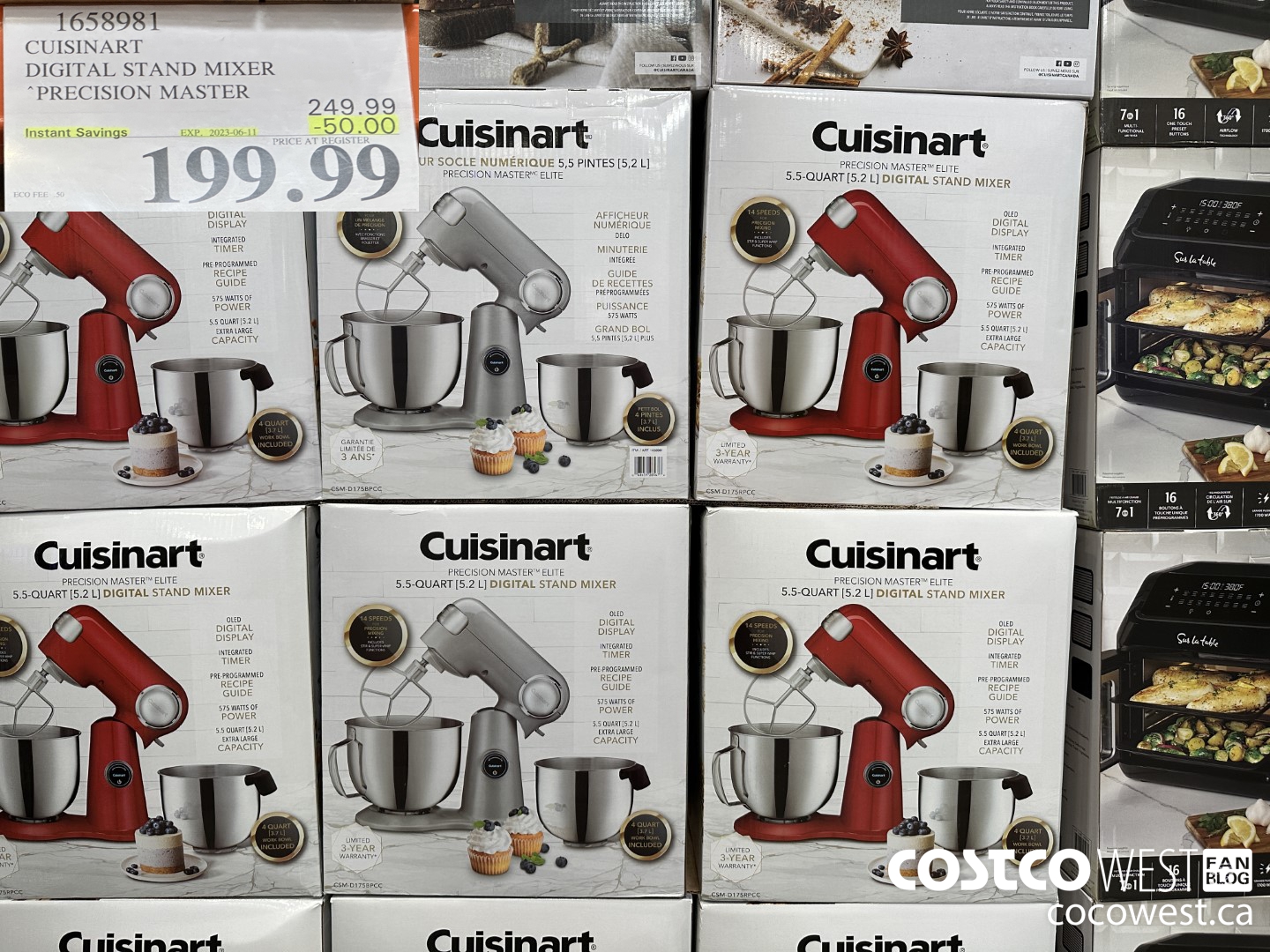 1658981 CUISINART PRECISION MASTER ELITE DIGITAL STAND MIXER ($50.00 INSTANT SAVINGS EXPIRES ON 2023-06-11) $199.99