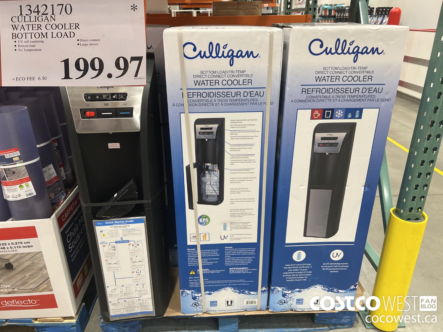 1342170 CULLIGAN WATER COOLER BOTTOM LOAD $199.97