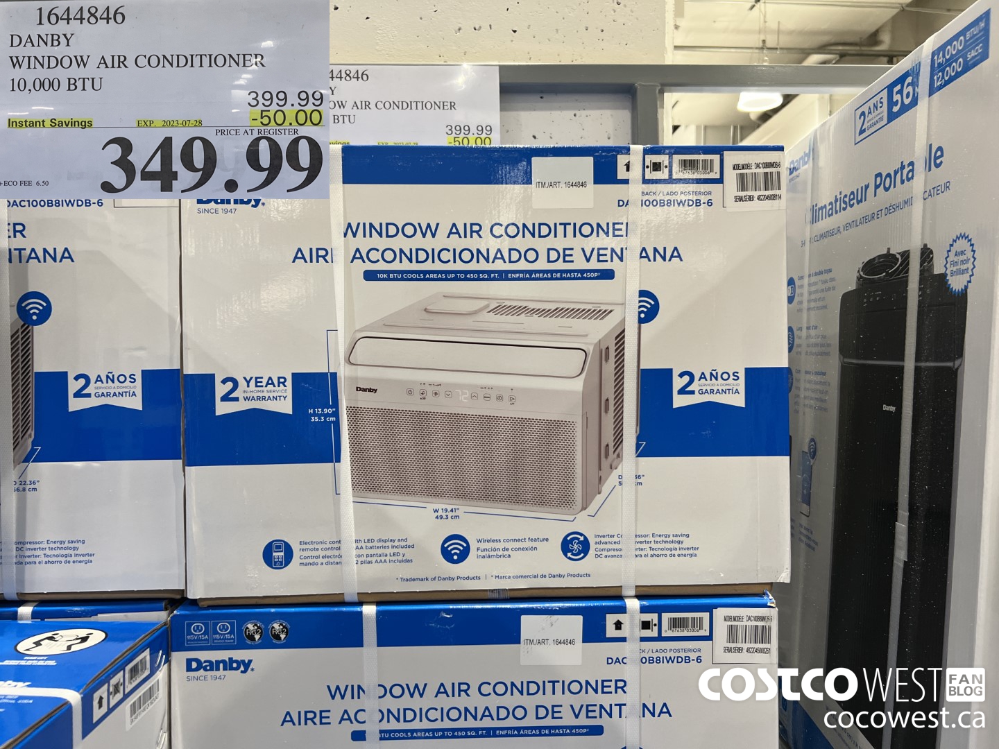 1644846 DANBY WINDOW AIR CONDITIONER 10,000 BTU ($50.00 INSTANT SAVINGS EXPIRES ON 2023-07-28) $349.99