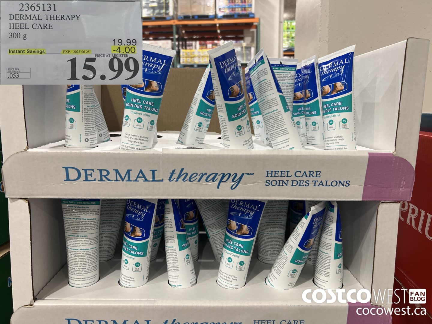 2365131 DERMAL THERAPY HEEL CARE 300G ($4.00 INSTANT SAVINGS EXPIRES ON 2023-06-25) $15.99