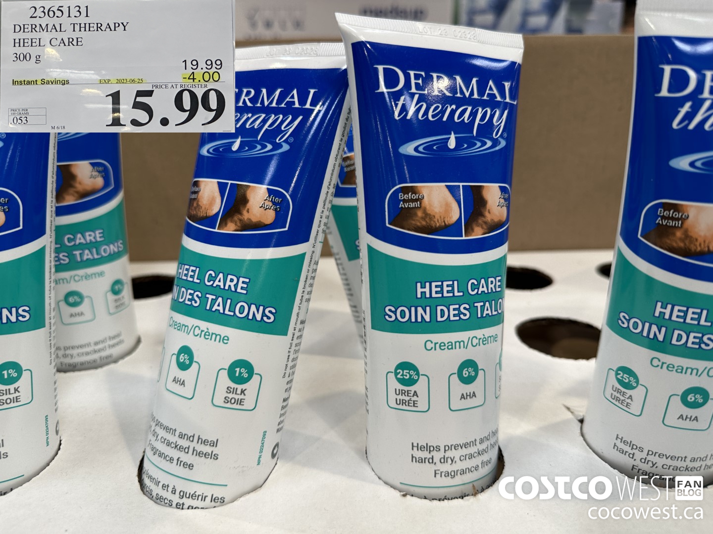 2365131 DERMAL THERAPY HEEL CARE 300G ($4.00 INSTANT SAVINGS EXPIRES ON 2023-06-25) $15.99