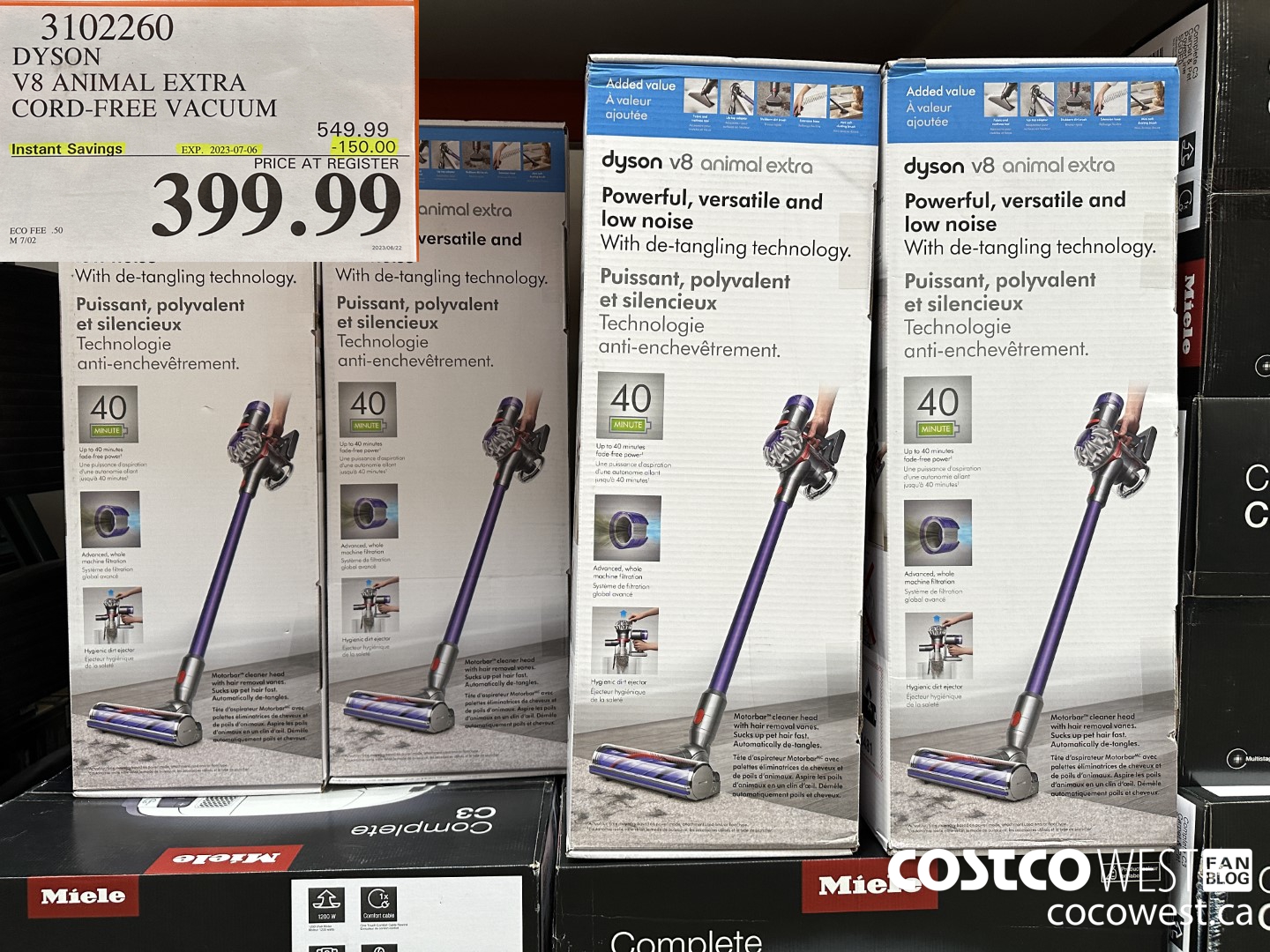 3102260 DYSON V8 ANIMAL EXTRA CORD-FREE VACUUM ($150.00 INSTANT SAVINGS EXPIRES ON 2023-07-06) $399.99