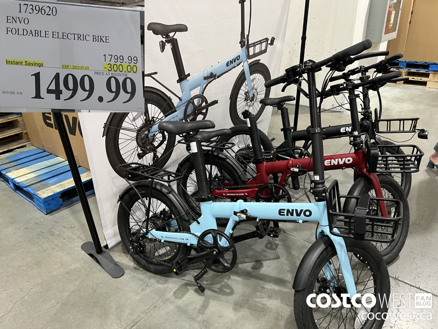 1739620 ENVO FOLDABLE ELECTRIC BIKE ($300.00 INSTANT SAVINGS EXPIRES ON 2023-07-03) $1499.99