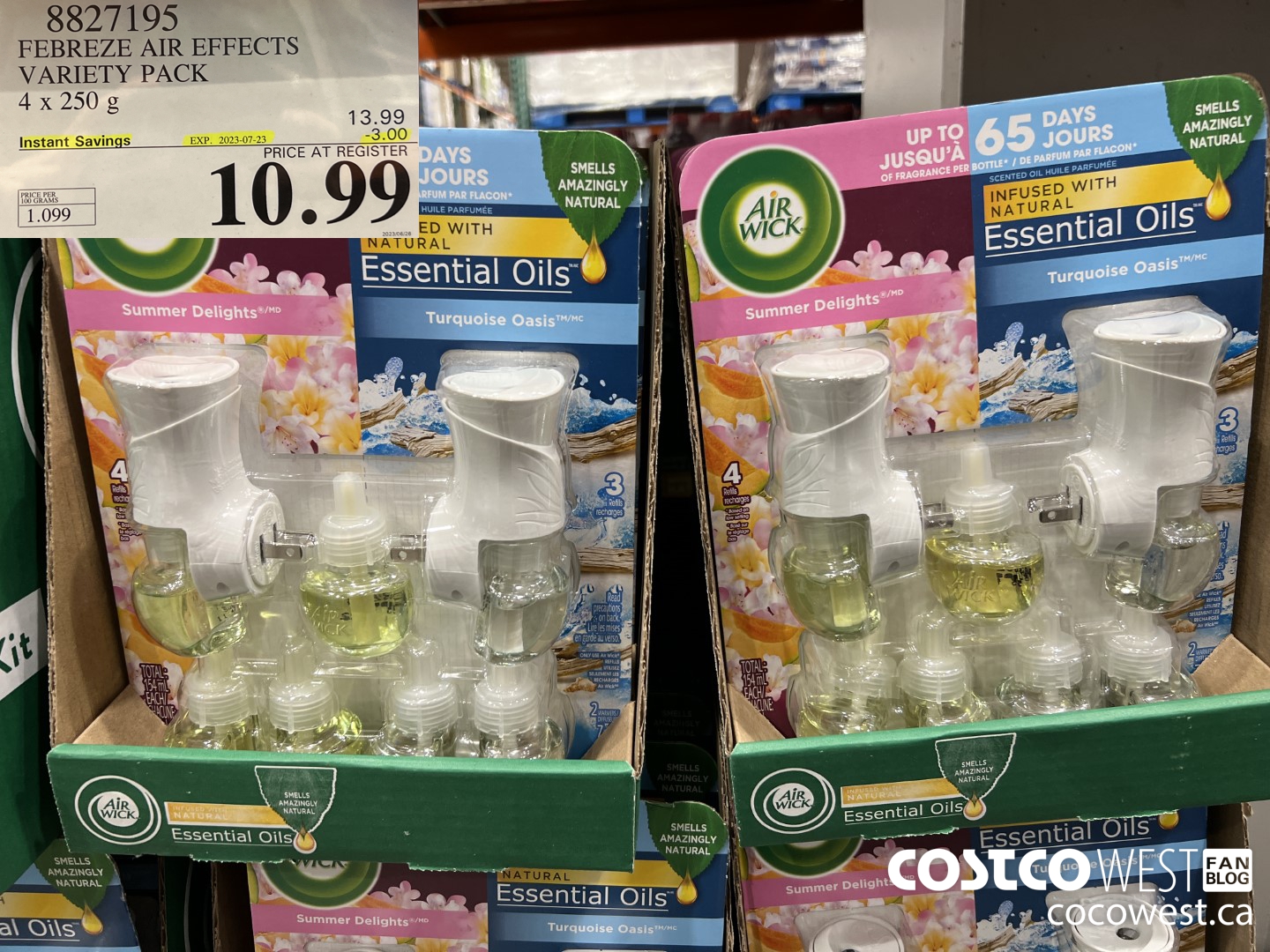 8827195 FEBREZE AIR EFFECTS VARIETY PACK 4 x 250 g ($3.00 INSTANT SAVINGS EXPIRES ON 2023-07-23) $10.99