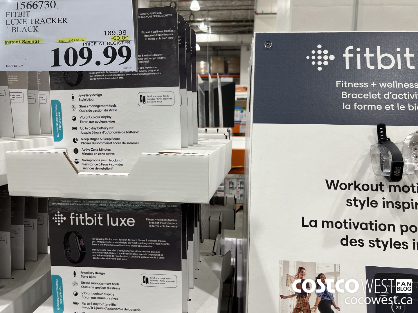 1566730 FITBIT LUXE TRACKER BLACK ($60.00 INSTANT SAVINGS EXPIRES ON 2023-07-06) $109.99