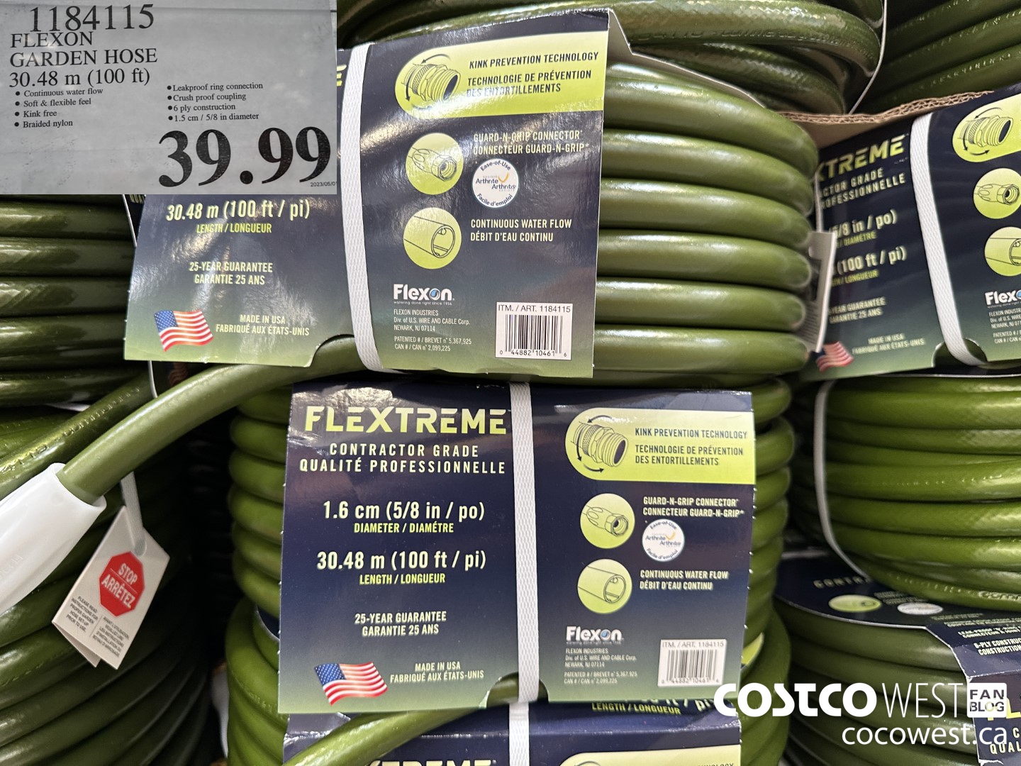 1184115 FLEXON GARDEN HOSE 30.48 M (100 FT) $39.99