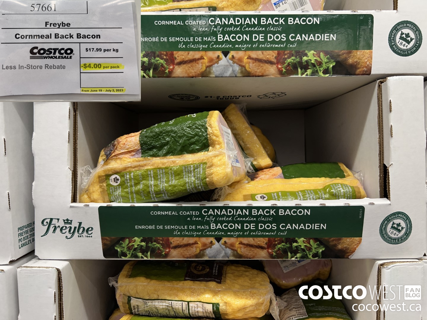 57661 FREYBE CORNMEAL BACK BACON ($4.00 INSTANT SAVINGS EXPIRES ON 2023-07-02)