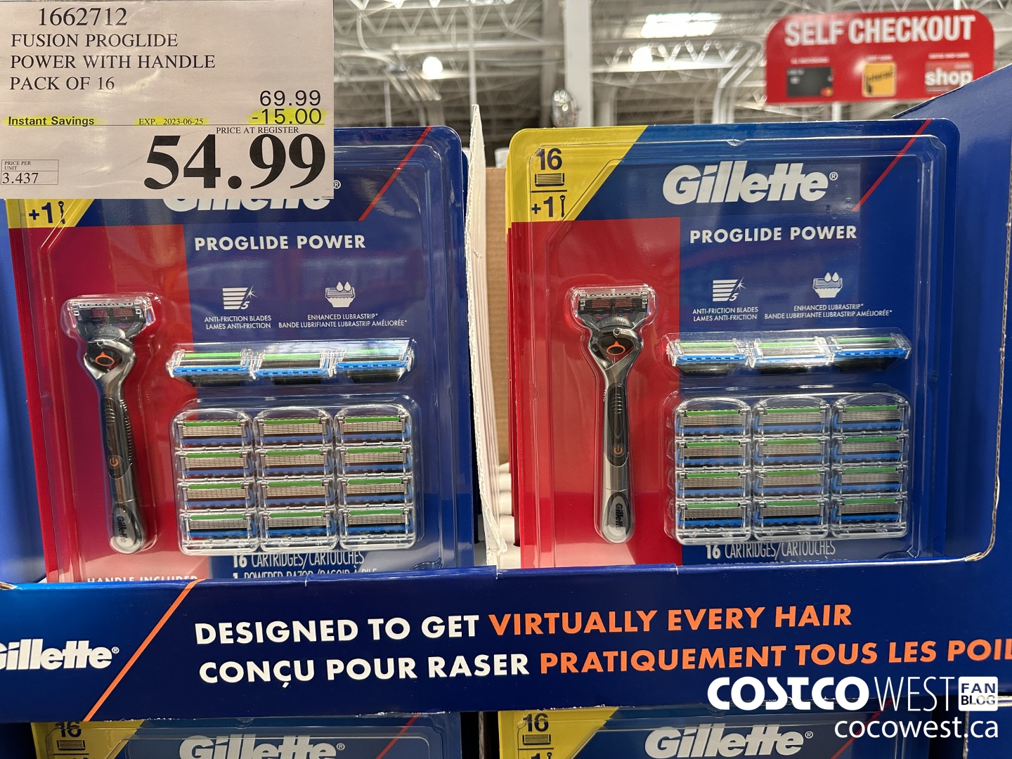 1662712 FUSION PROGLIDE POWER WITH HANDLE PACK OF 16 ($15.00 INSTANT SAVINGS EXPIRES ON 2023-06-25) $54.99